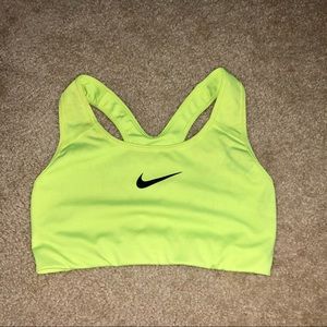Neon sports bra